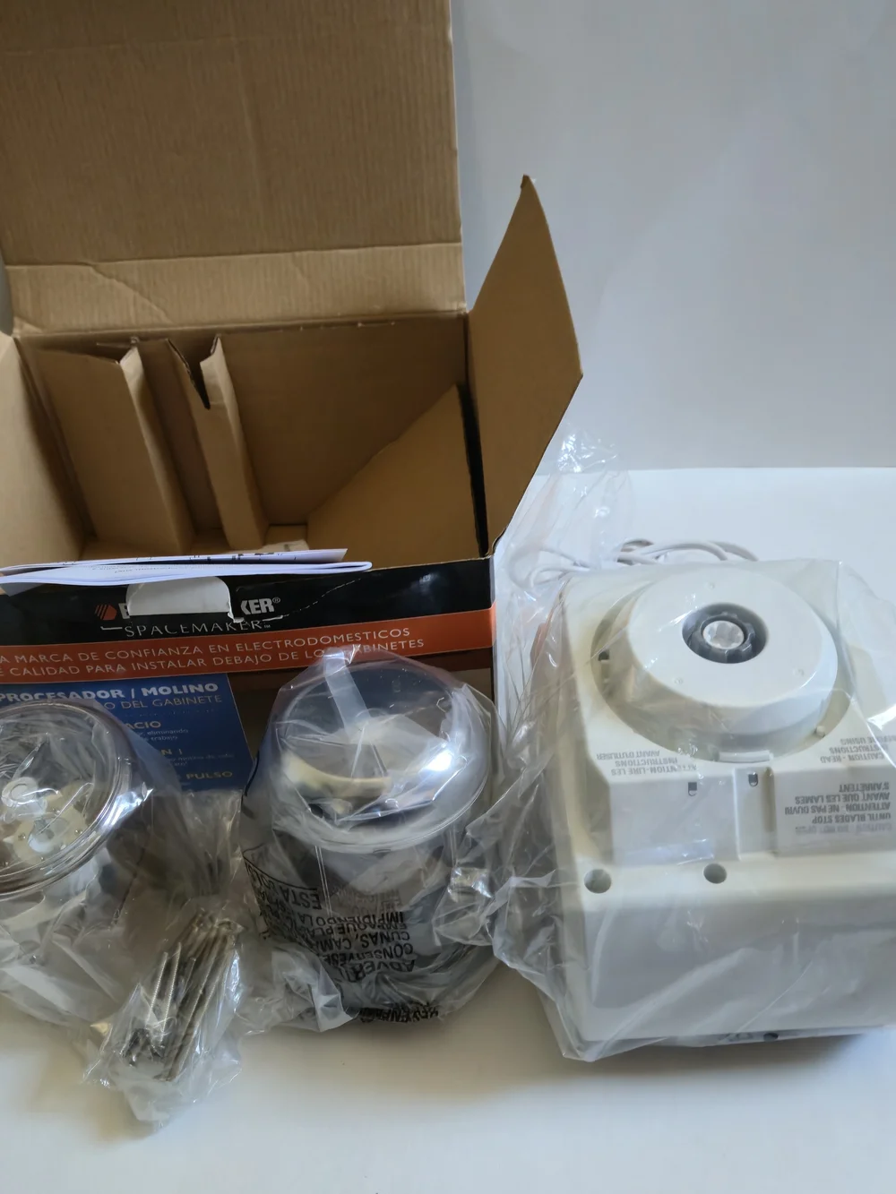 Black & Decker Spacemaker Under Cabinet Coffee Grinder New Open Box White